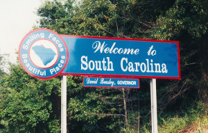 South_Carolina welcome sign